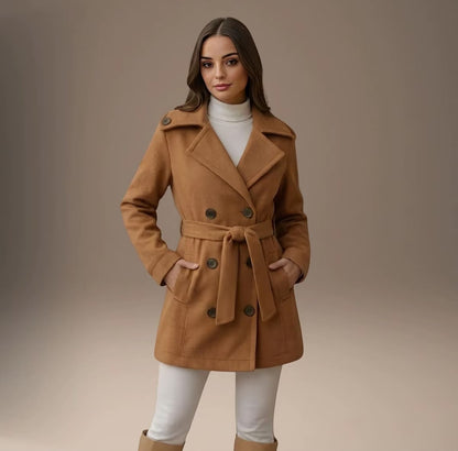 Casaco Sobretudo Blazer Feminino — Lã Batida