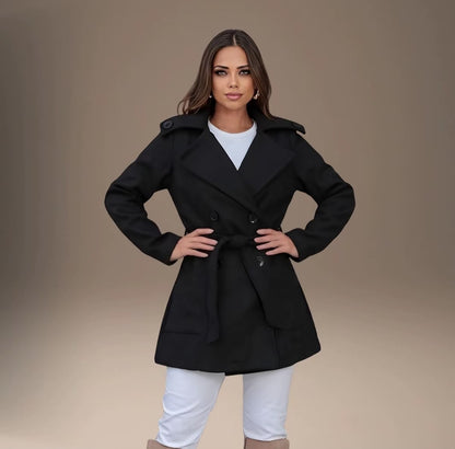 Casaco Sobretudo Blazer Feminino — Lã Batida