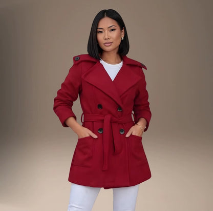 Casaco Sobretudo Blazer Feminino — Lã Batida